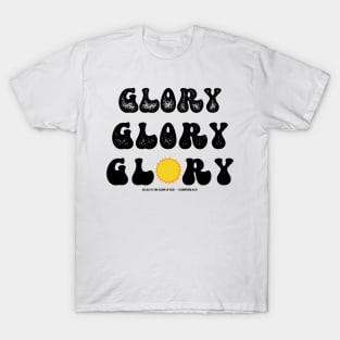 Glory of God Retro 70s Christian Bible Verse Design T-Shirt